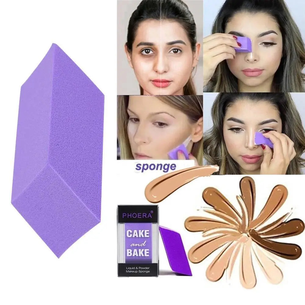 Quadrilateral shape makeup puff Sunrise-sunsetsales