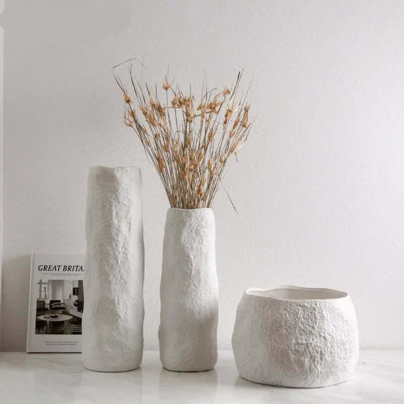 Simple Nordic Handmade Ceramic Creative Natural Vase Sunrise-sunsetsales