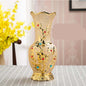 Ceramic Vase Electroplating Gold European Style Home Living Room Decoration Sunrise-sunsetsales