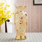 Ceramic Vase Electroplating Gold European Style Home Living Room Decoration Sunrise-sunsetsales