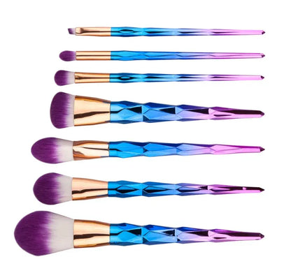 7 makeup brushes, makeup tools, diamond makeup brush foundation brush Sunrise-sunsetsales