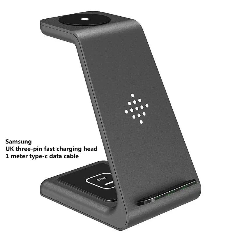 3 In 1 Fast Charging Station Wireless Charger Stand Wireless Quick Charge Dock For Phone Holder Sunrise-sunsetsales