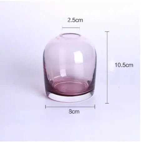 Simple Vase Creative Glass Living Room Dining Table Home Vase Vase Sunrise-sunsetsales