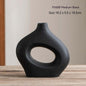 Ceramic Vase Circle Vase Second Generation Decoration Crafts Soft Vase Sunrise-sunsetsales