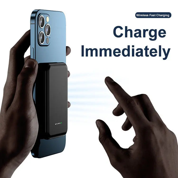 Mini Magnetic Power Bank 5000mAh Wireless Sunrise-sunsetsales