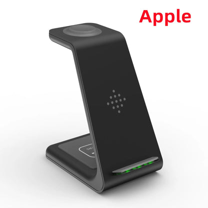 3 In 1 Fast Charging Station Wireless Charger Stand Wireless Quick Charge Dock For Phone Holder Sunrise-sunsetsales