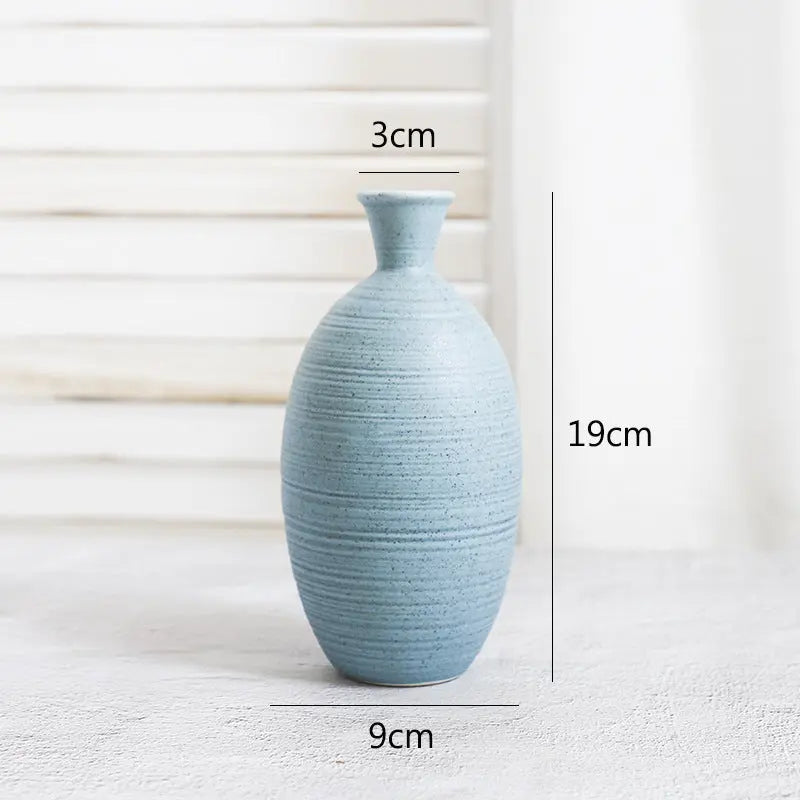 Creative Home Ceramic Crafts Ceramic Vase Desk Hydroponic Vase Decoration Home Decoration Vase Sunrise-sunsetsales