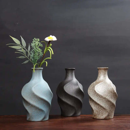 Ceramic vase simulating dry flower vase Sunrise-sunsetsales