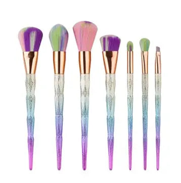 7 makeup brushes, makeup tools, diamond makeup brush foundation brush Sunrise-sunsetsales