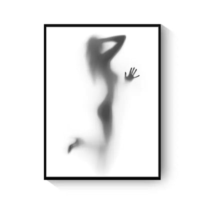 Black And White Abstract Wall Art Canvas Painting Picture Sunrise-sunsetsales