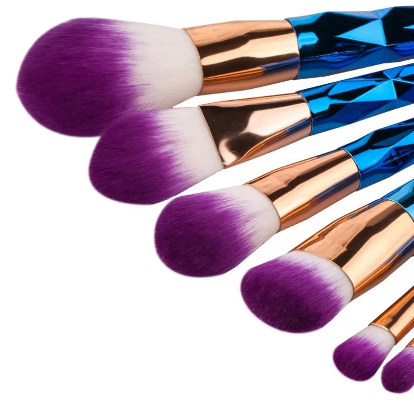 7 makeup brushes, makeup tools, diamond makeup brush foundation brush Sunrise-sunsetsales