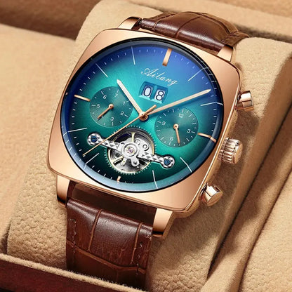 2022AILANG famous brand watch montre automatique luxe chronograph Square Large Dial Watch Hollow Waterproof mens fashion watches Sunrise-sunsetsales