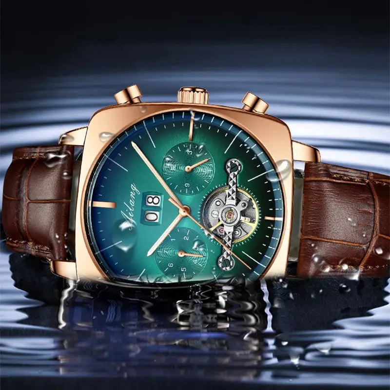 2022AILANG famous brand watch montre automatique luxe chronograph Square Large Dial Watch Hollow Waterproof mens fashion watches Sunrise-sunsetsales