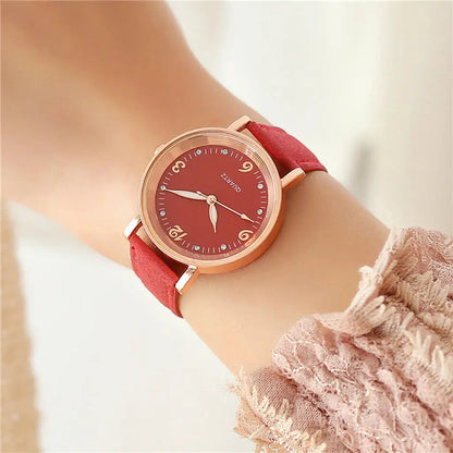 Luxury Bracelet Watch Women's Rose Gold Stainless Alloy Quartz Watches Simple Style Leather Strap Wrist Watch Luminous Watches Sunrise-sunsetsales