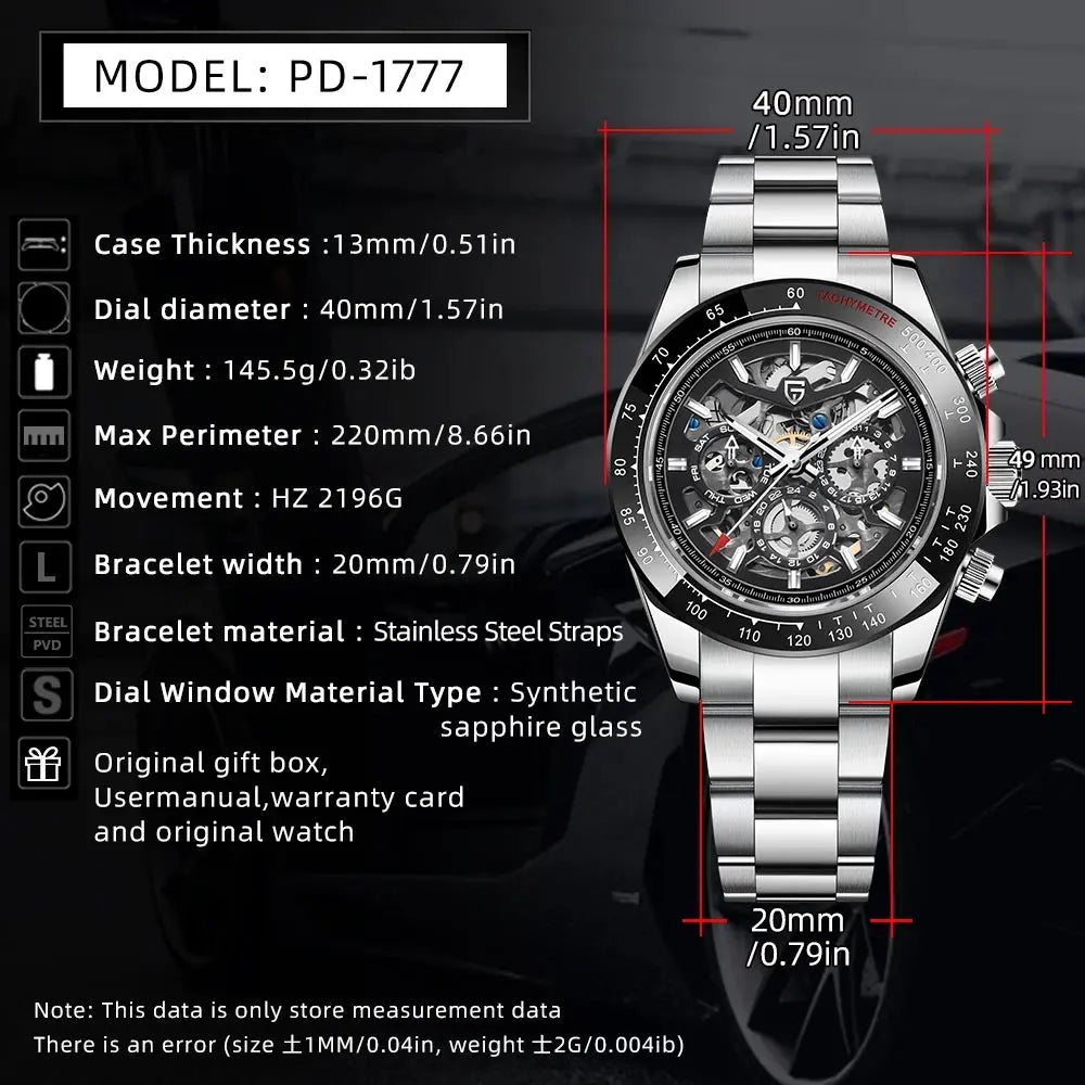 PAGANI DESIGN Men's Watches 2023 Top Brand Luxury Mechanical Wristwatch Automatic Watch For Men Sapphire Waterproof Sports Clock Sunrise-sunsetsales