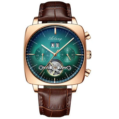 2022AILANG famous brand watch montre automatique luxe chronograph Square Large Dial Watch Hollow Waterproof mens fashion watches Sunrise-sunsetsales