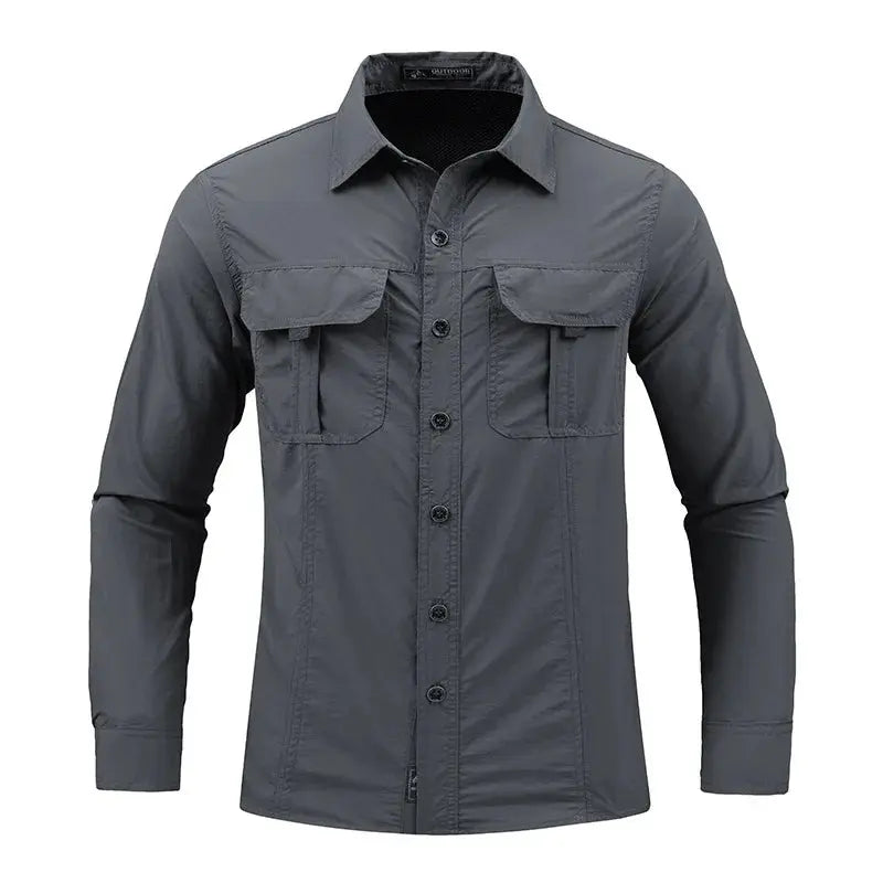 2023 new badge Shirt Men Tactics Short sleeve Summer Tops Solid color High quality 100% Cotton Pocket 5XL Plus size Man Clothes Sunrise-sunsetsales