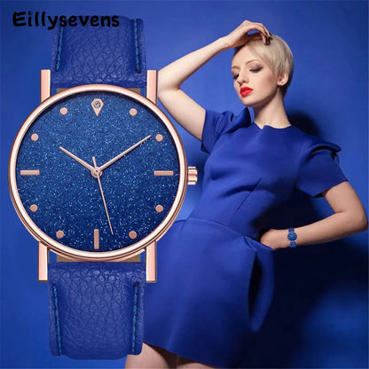 Women Wristwatch Round Dials Dress Clock Orologio Da Donna Luxury Watches Quartz Watch Stainless Steel Dial Casual Bracele Watch Sunrise-sunsetsales