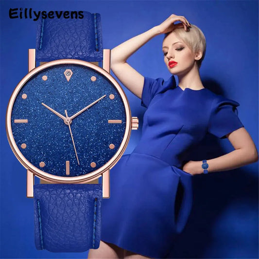 Women Wristwatch Round Dials Dress Clock Orologio Da Donna Luxury Watches Quartz Watch Stainless Steel Dial Casual Bracele Watch Sunrise-sunsetsales