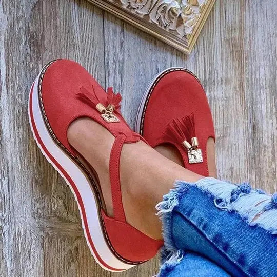 Women Flat Shoes Thick Sole Platform Shoes Sunrise-sunsetsales