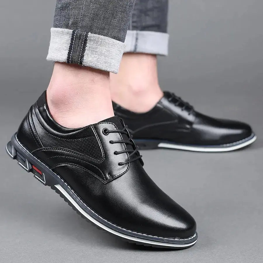 Retro Men Shoes Business Brand Leather Shoes Sunrise-sunsetsales