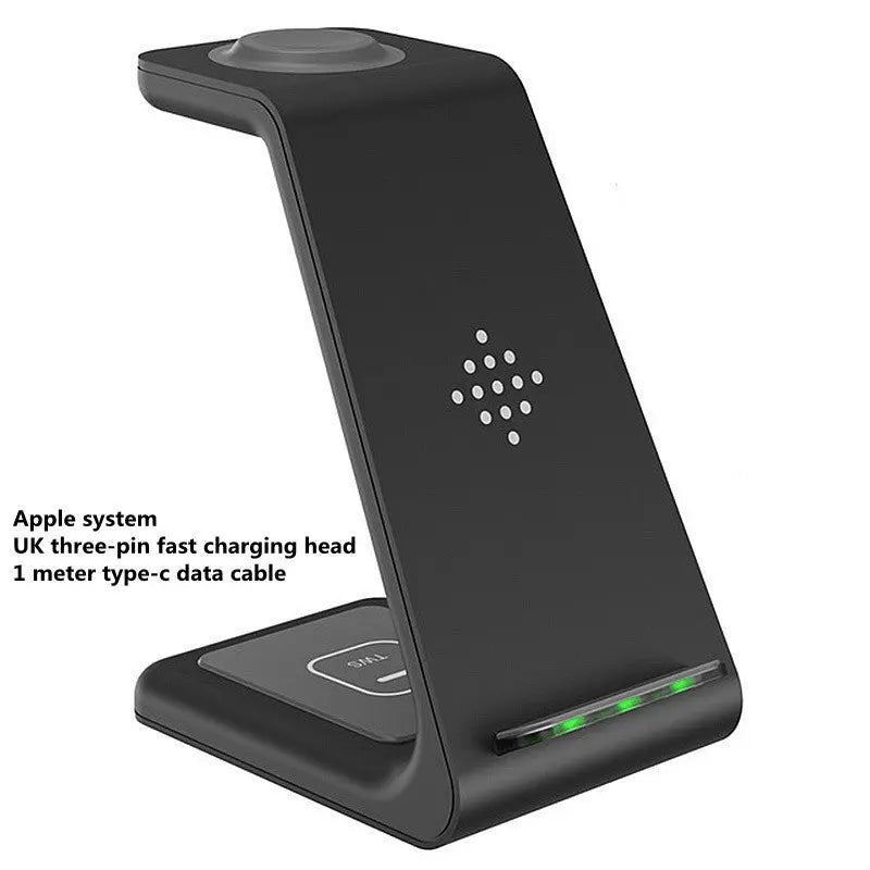 3 In 1 Fast Charging Station Wireless Charger Stand Wireless Quick Charge Dock For Phone Holder Sunrise-sunsetsales