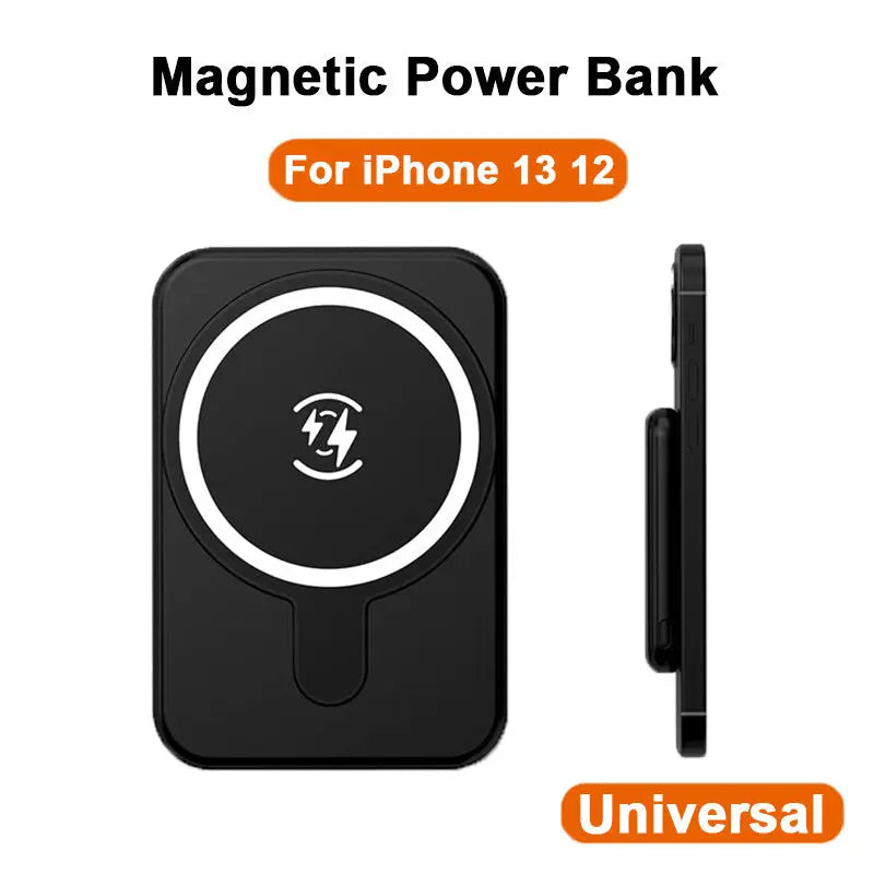 Mini Magnetic Power Bank 5000mAh Wireless Sunrise-sunsetsales