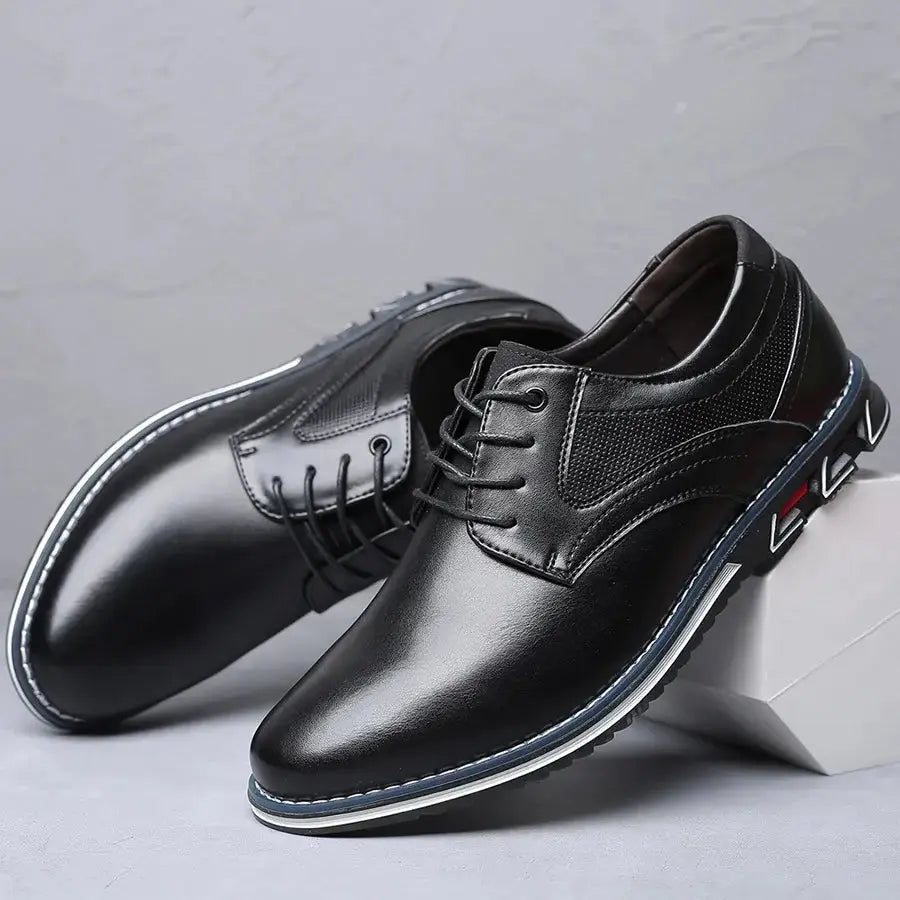 Retro Men Shoes Business Brand Leather Shoes Sunrise-sunsetsales