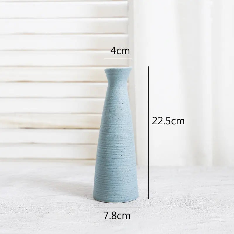 Creative Home Ceramic Crafts Ceramic Vase Desk Hydroponic Vase Decoration Home Decoration Vase Sunrise-sunsetsales