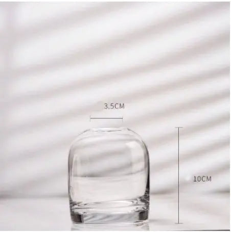 Simple Vase Creative Glass Living Room Dining Table Home Vase Vase Sunrise-sunsetsales