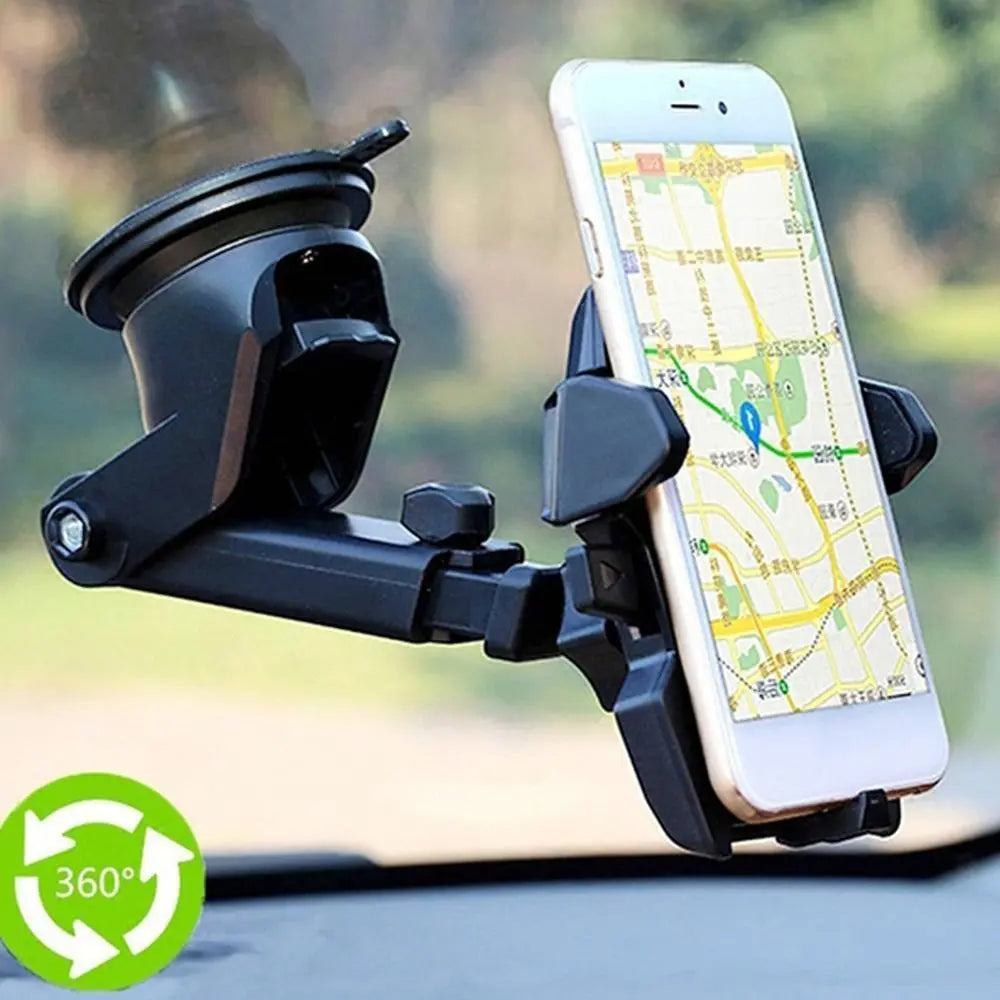 Windshield Car Phone Holder Universal in Car Cellphone Holder Stand Adjustable Phone Suction Cup Holder Car Mount Phone Stand Sunrise-sunsetsales