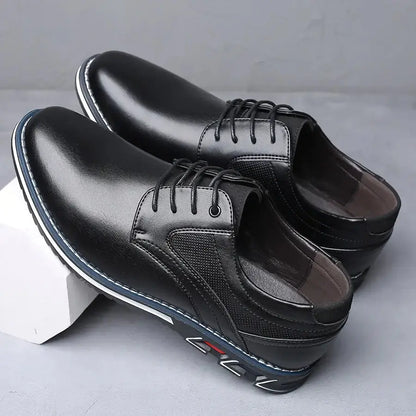 Retro Men Shoes Business Brand Leather Shoes Sunrise-sunsetsales