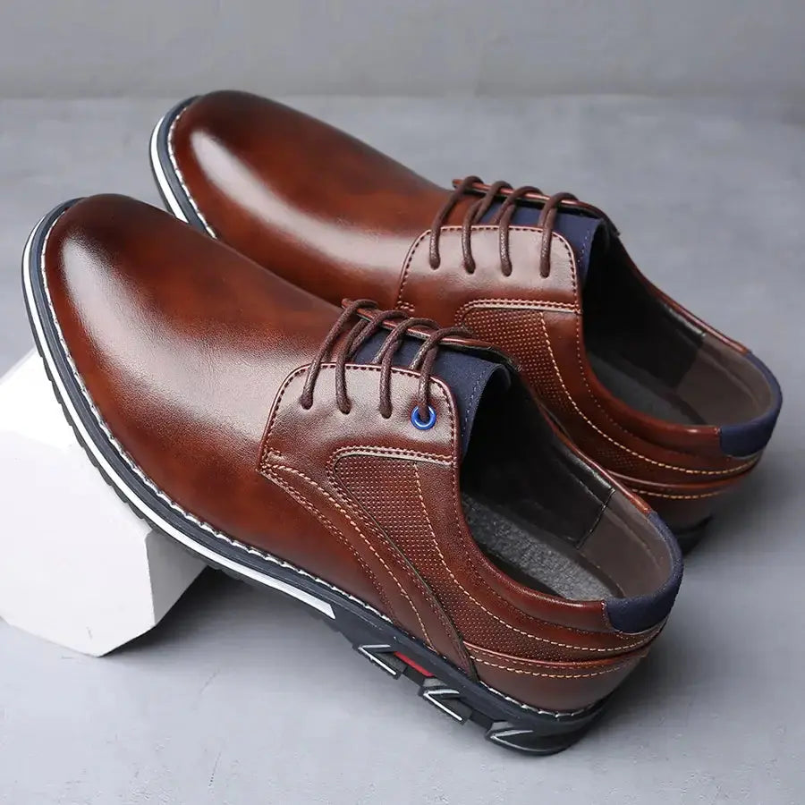 Retro Men Shoes Business Brand Leather Shoes Sunrise-sunsetsales