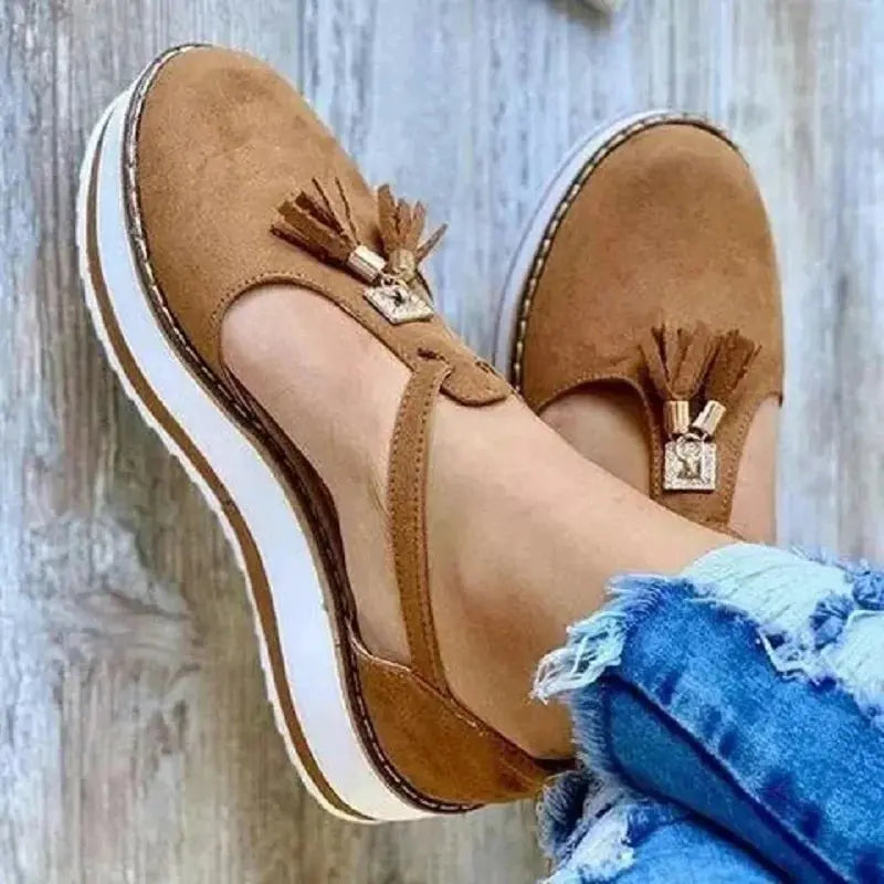 Women Flat Shoes Thick Sole Platform Shoes Sunrise-sunsetsales