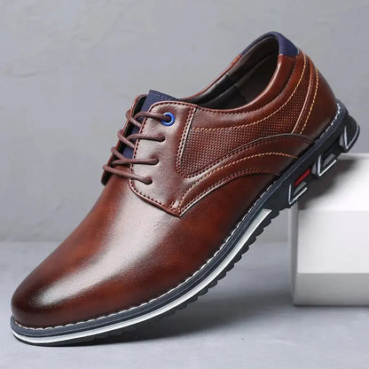 Retro Men Shoes Business Brand Leather Shoes Sunrise-sunsetsales